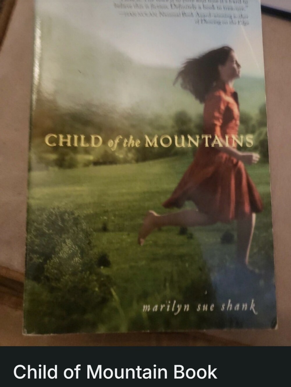 Child of the Mountains — Paperback Book with Red Dress Cover